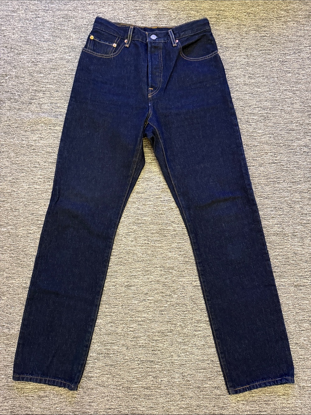 Levi's 501 Straight-Leg Dark Indigo Jeans